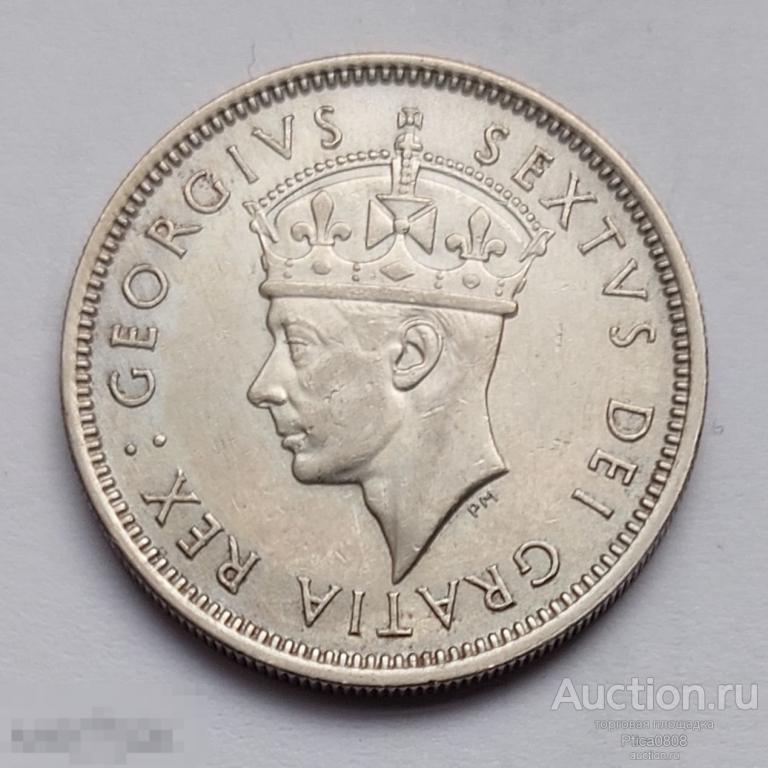 Кипр Британский. 1 шиллинг, 1949.  Георг VI.