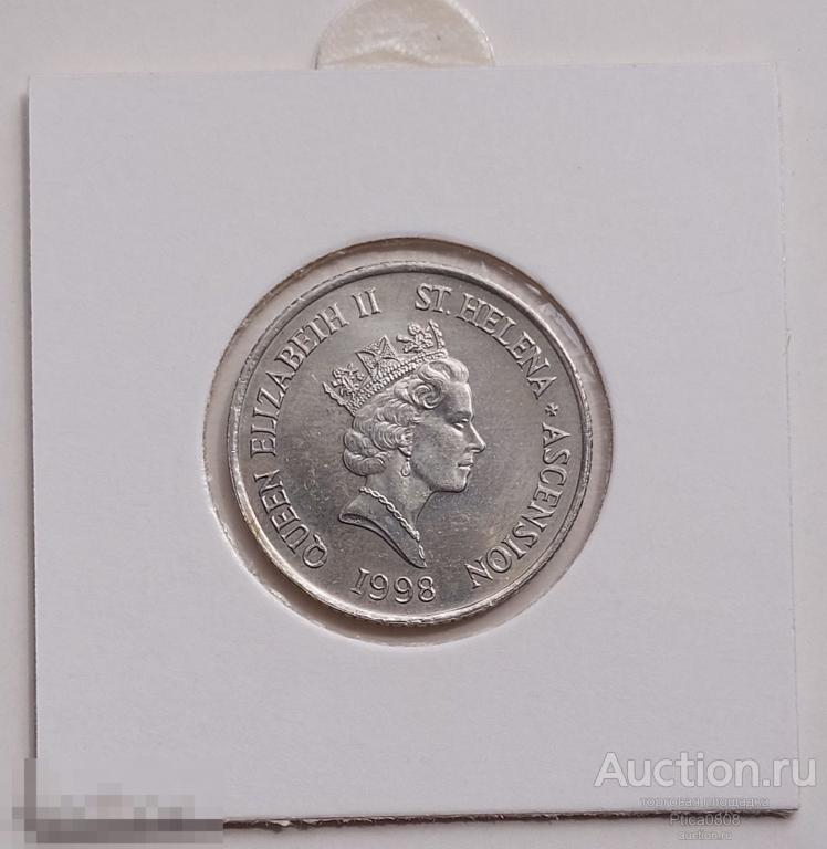 Остров Святой Елены и Вознесения. 10 пенсов, 1998. UNС.Холдер.
