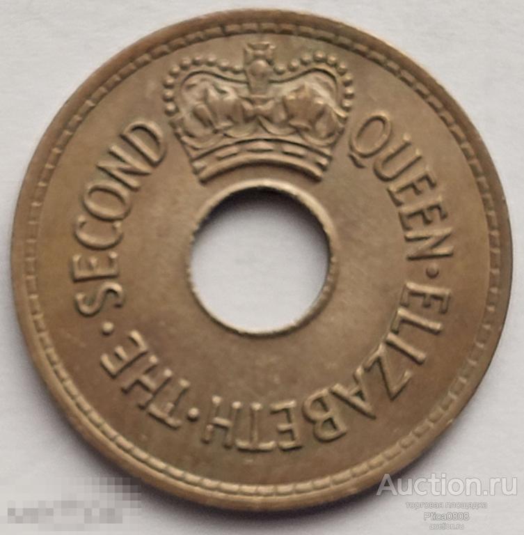 Фиджи. 1 пенни. 1963. Елизавета II. UNC. СОСТОЯНИЕ!!!
