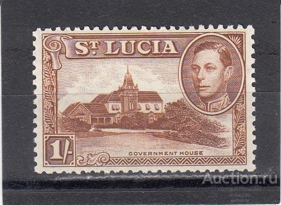 ST. LUCIA  СЕНТ ЛЮСИЯ    Губернаторство № 110d 1948   Сост** MNH