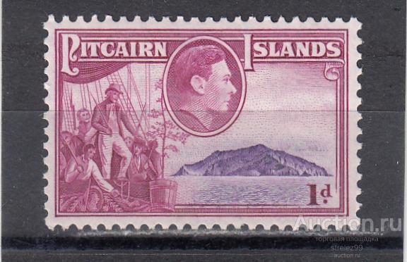 PITCAIRN ISLANDS  ПИТКЕРН  Первые поселенцы № 2  1940  Cост* Наклейка!