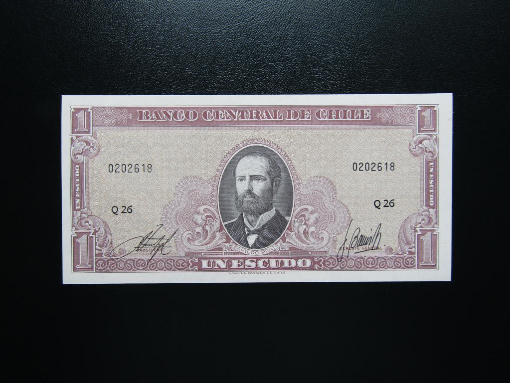 Чили - 1 эскудо 1964г. P26. UNC.