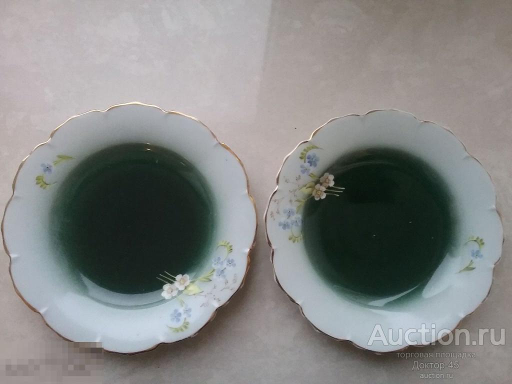 Две парные настенные тарелки . Фабрика  Гарднера.  До 1917-го.