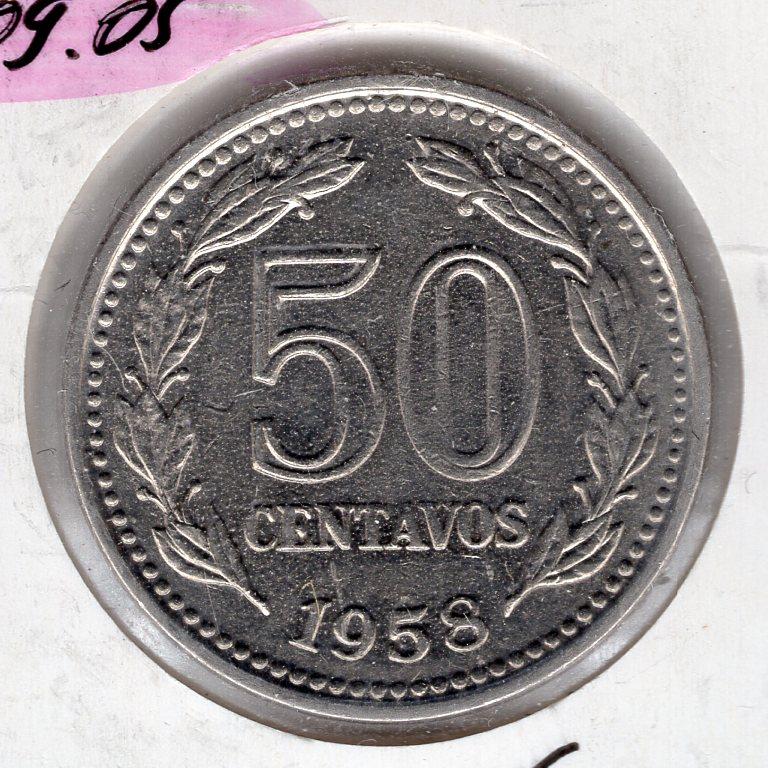 50 сентаво - Аргентина - 1958 - KM#56