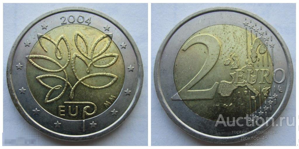 Финляндия. 2 евро 2004. Расширение Евросоюза.
