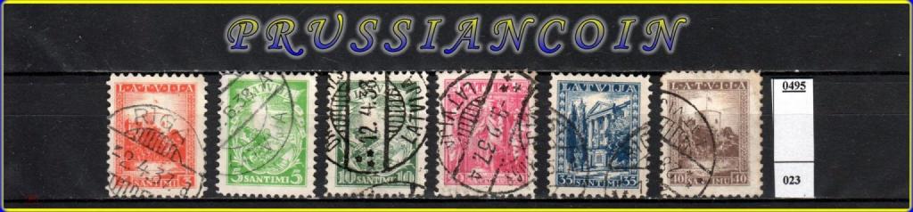 Латвия 1937 / Mi 232-237 / серия / €1,20 / события