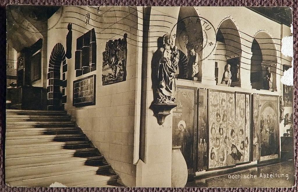 Антикварная открытка. Цюрих. Швейцарский национальный музей. Швейцария