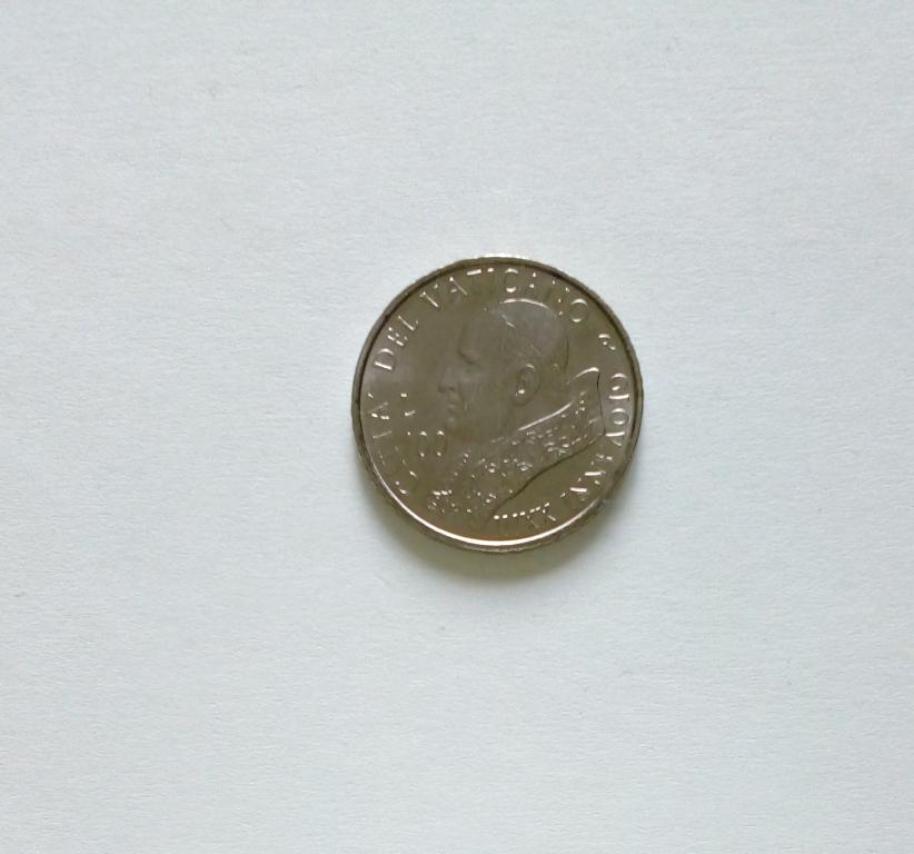 Ватикан 100 лир 2001 год мешковой unc