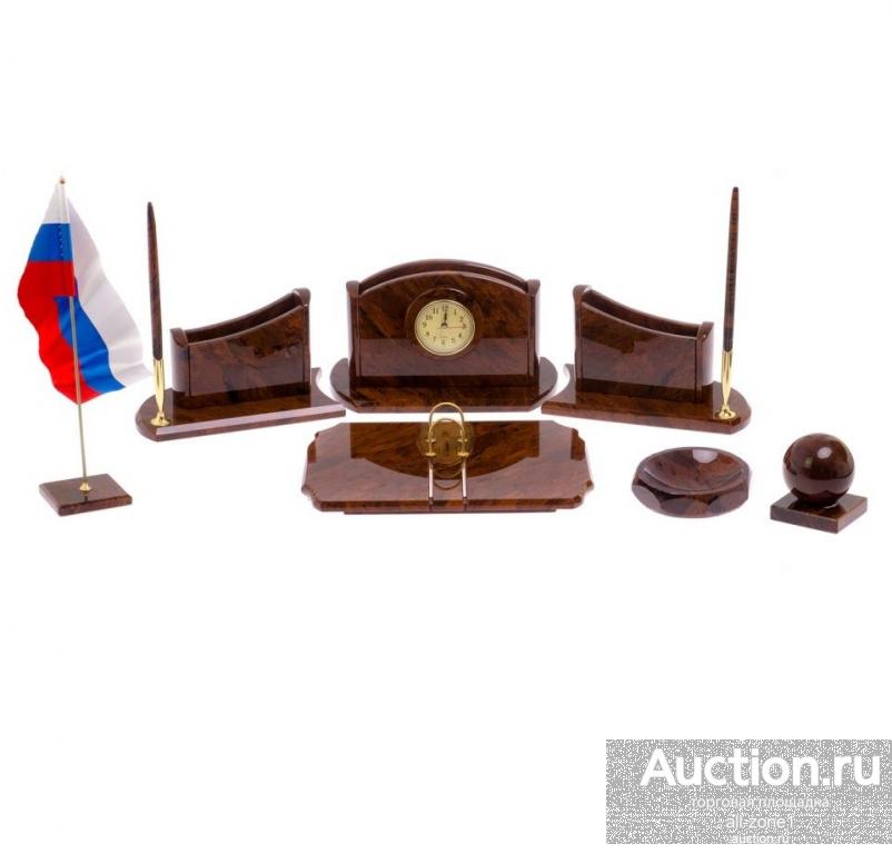 Письменный набор из обсидиана БАНКИР AZY-125841