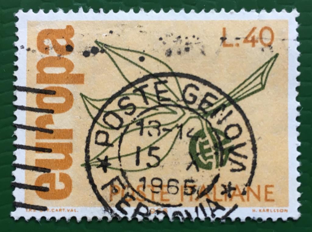 Марка. Марки Европы. Италия. 1965 г.