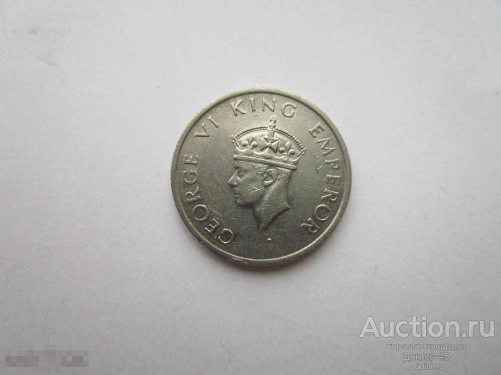 1/2 рупии 1946 г  Британская Индия.........гол. 229