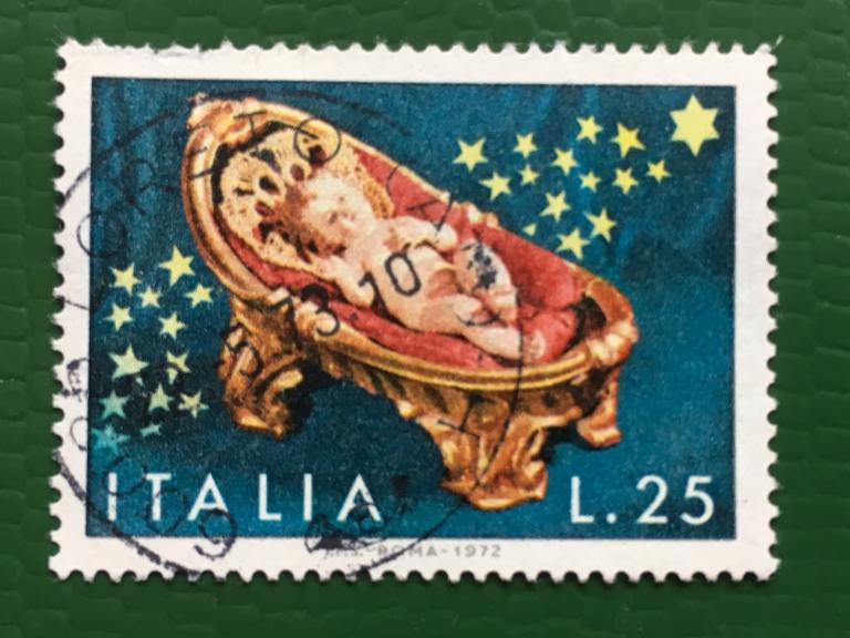 Марка. Рождество. Италия 1972 г.