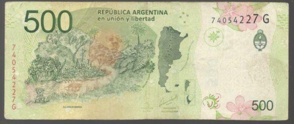 500 песо 2016 Аргентина (028831)