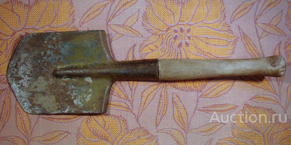 ЛОПАТКА САПЕРНАЯ времен ВОВ малая пехотная пятиугольная ОМЗ 1943 г.