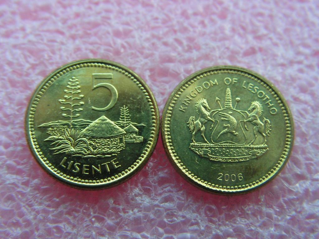 Лесото 5 лисенте 2006 unc