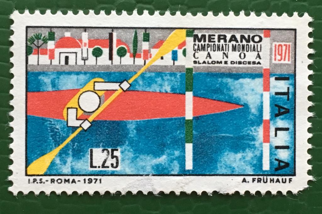 Марка. Чемпионат мира по гребле на байдарках и каноэ, Мерано.  Италия. 1971 г.