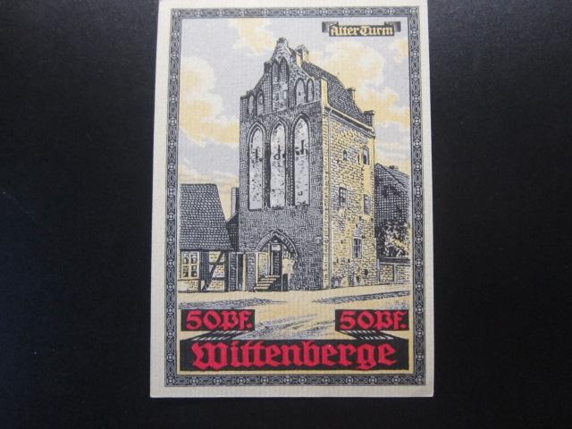 ГЕРМАНИЯ НОТГЕЛЬД    50  ПФЕННИГОВ   WITTENBERGE