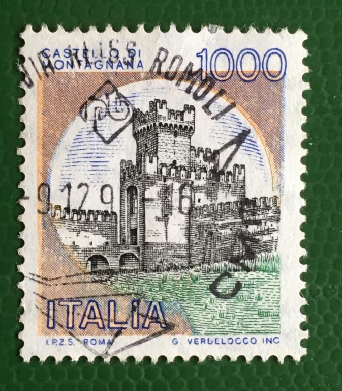 Марка. Замки.  Италия. 1980 г.