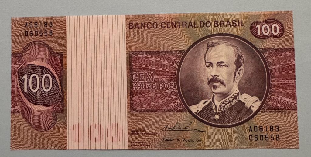 Бразилия. 100 крузейро. 1970-1981. UNC.