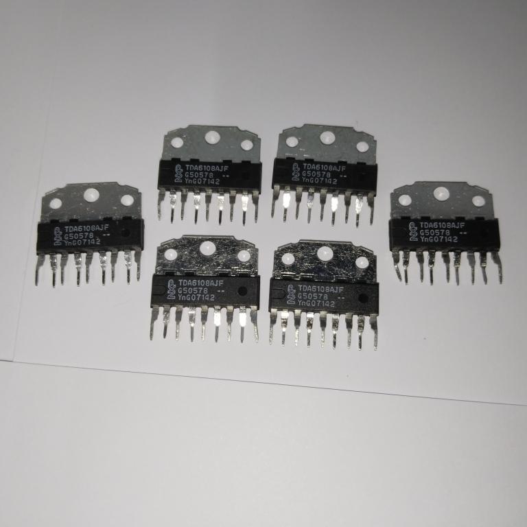 Микросхема TDA6108JF, TDA6108AJF, Трехканальный выходной видеоусилитель, ТВ