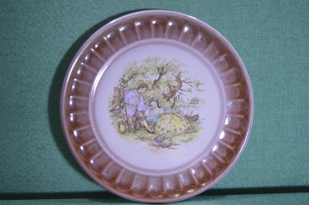 Тарелка керамическая "Пастораль". Fragonard, Фрагонард. Керамика.