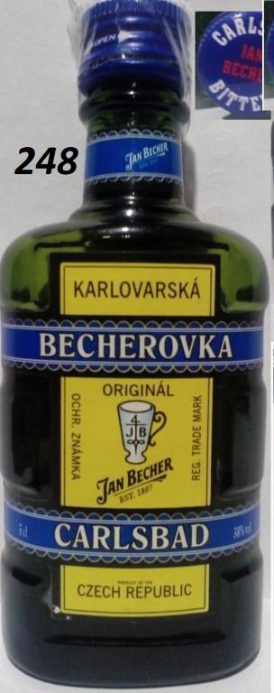 BECHEROVKA CARLSBAD Karlovarska Original 5cl38% лента-кольцо-стрелка (син) 2002 (обм0248