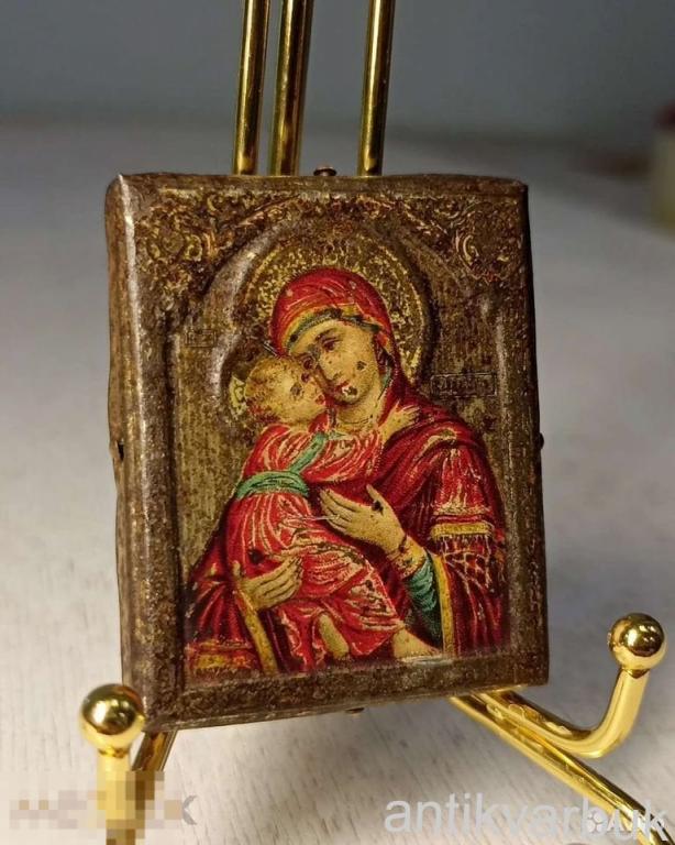 Икона старинная Владимирская Богородица