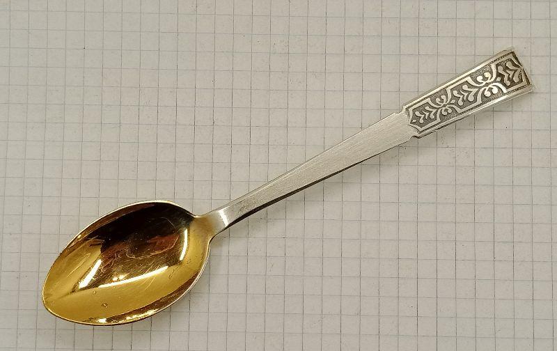 Чайная ложка. Серебро 916 пр. 25,6 гр. (029906)