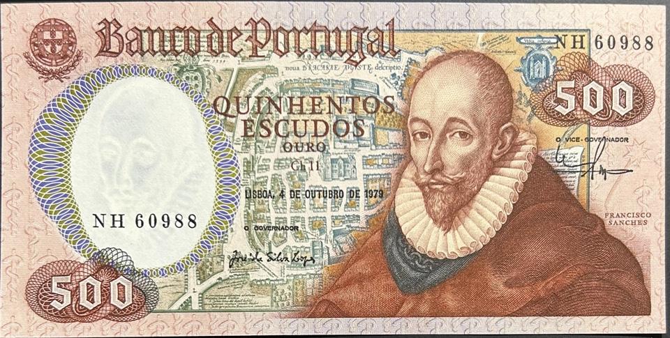 Португалия 500 эскудо 1979 год P-177a.4 ПРЕСС/UNC