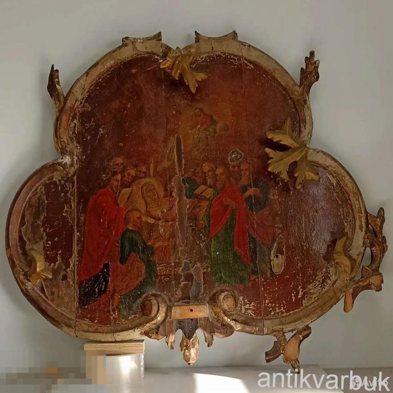 Старинная икона Успение Пресвятой Богородицы