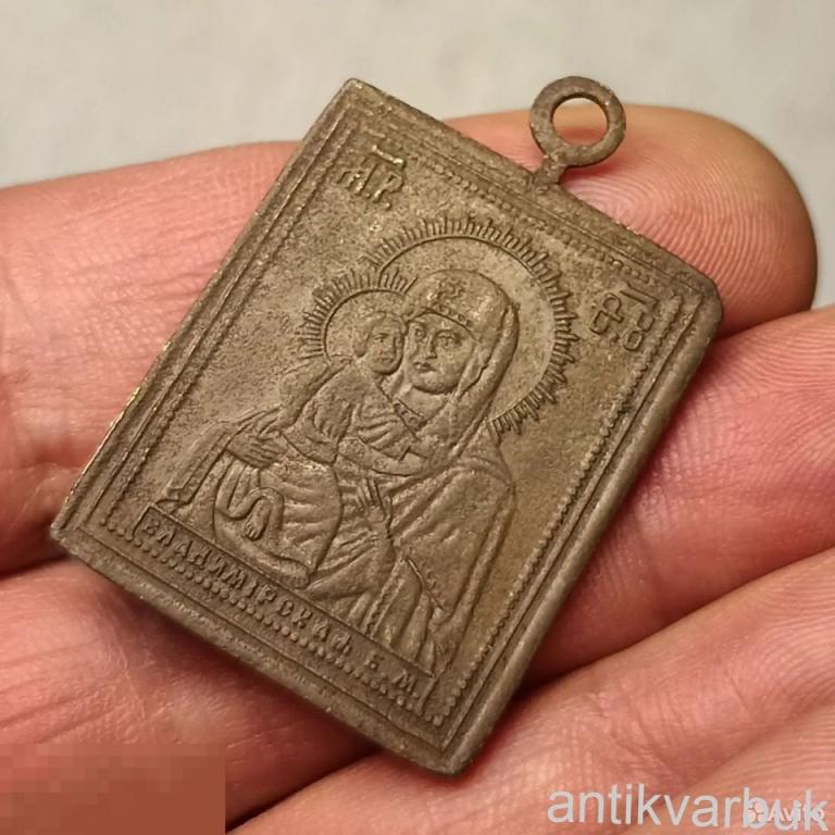 Икона Старинная Владимирская Богородица