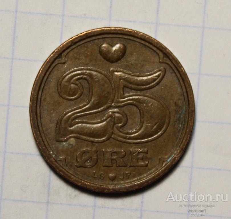 Дания 25 эре 1994 LG /1/ км#868.