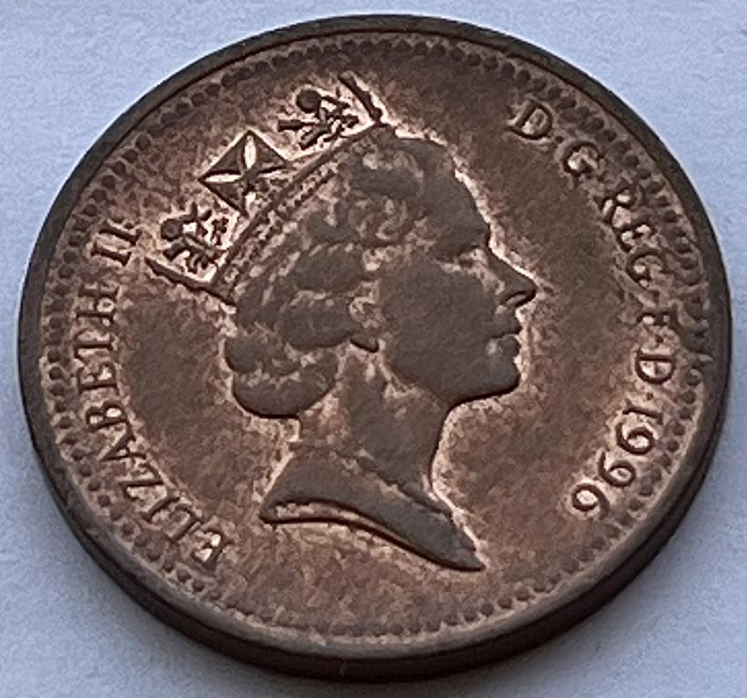 ВЕЛИКОБРИТАНИЯ 1 ПЕННИ 1996 ГОД (А)