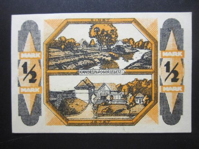 ГЕРМАНИЯ НОТГЕЛЬД    1/2  МАРКИ          Kandrzin-Pogorzellets