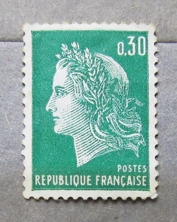 Франция 1969 г. Стандарт Марианна 1м.сер.чист.**
