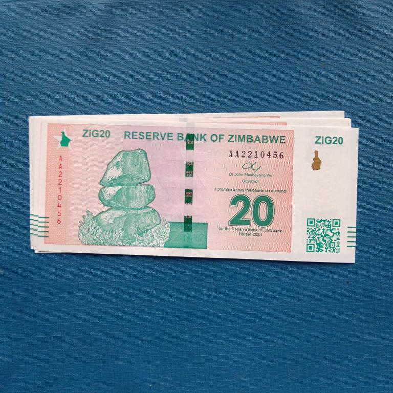 Зимбабве 20 зигов 2024 год   Пресс альбом 6