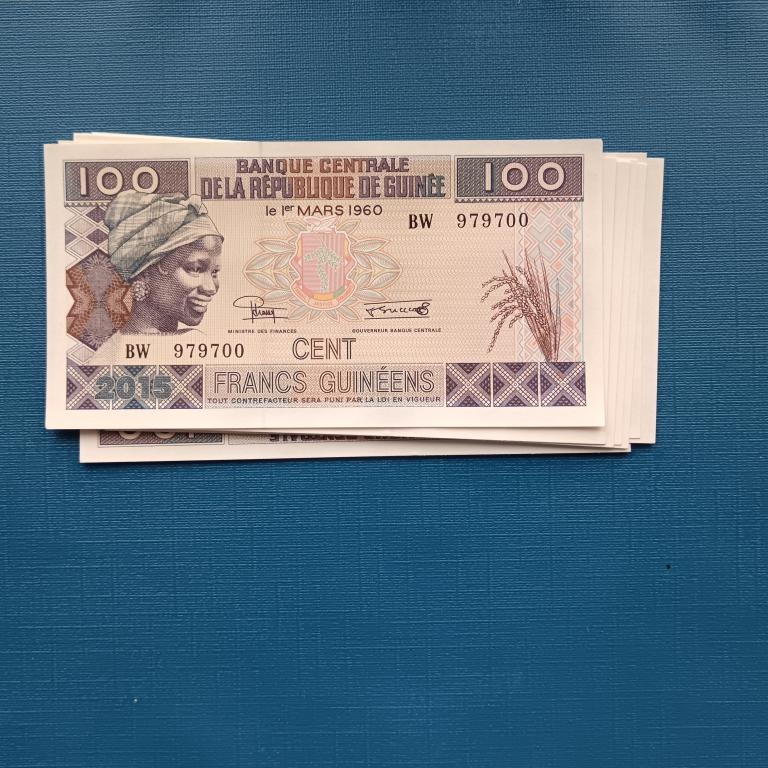 Гвинея 100 франков 1960 год пресс альбом 6