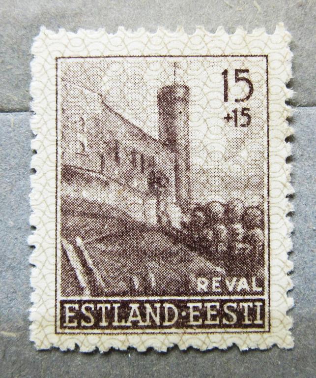 1941 г. Германская оккупация Эстонии г. Ревель (Таллинн) 1мар. сер.**MNH
