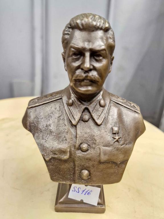 Сталин 116 бюст (качество) Бронза 1947 Коммунизм. Вождь СССР.