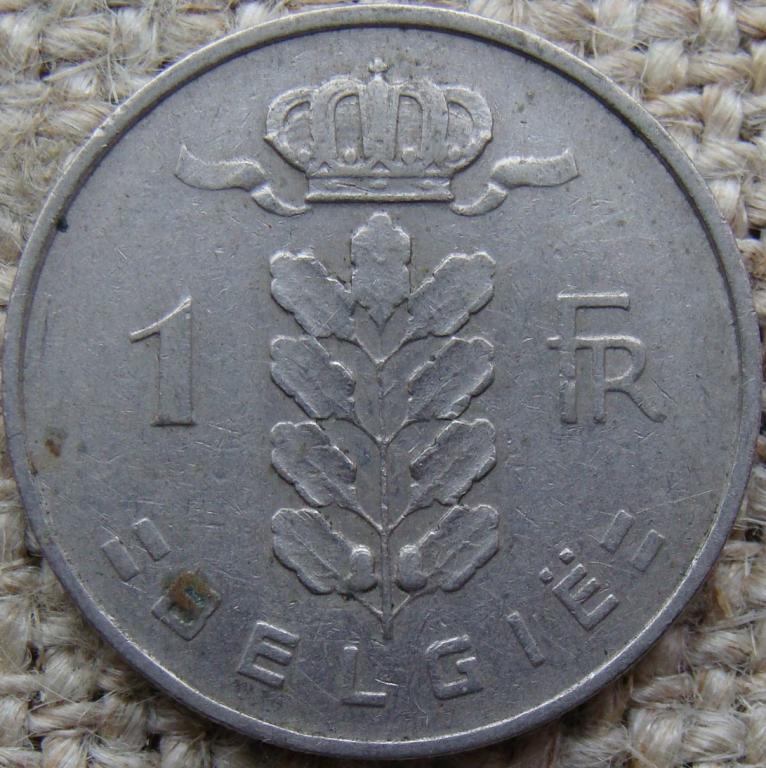Бельгия 1 франк 1957 год