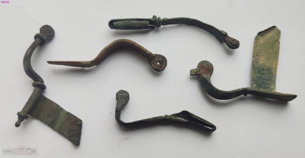 Фибулы арбалетные  -древние -5 шт.