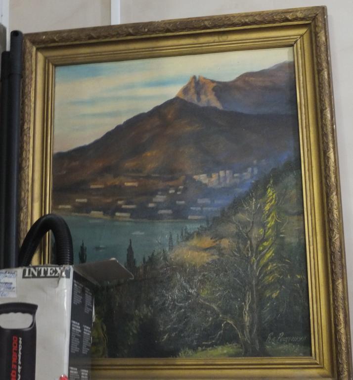 картина Горные долины спят во тьме ночной, холст, масло, НХ