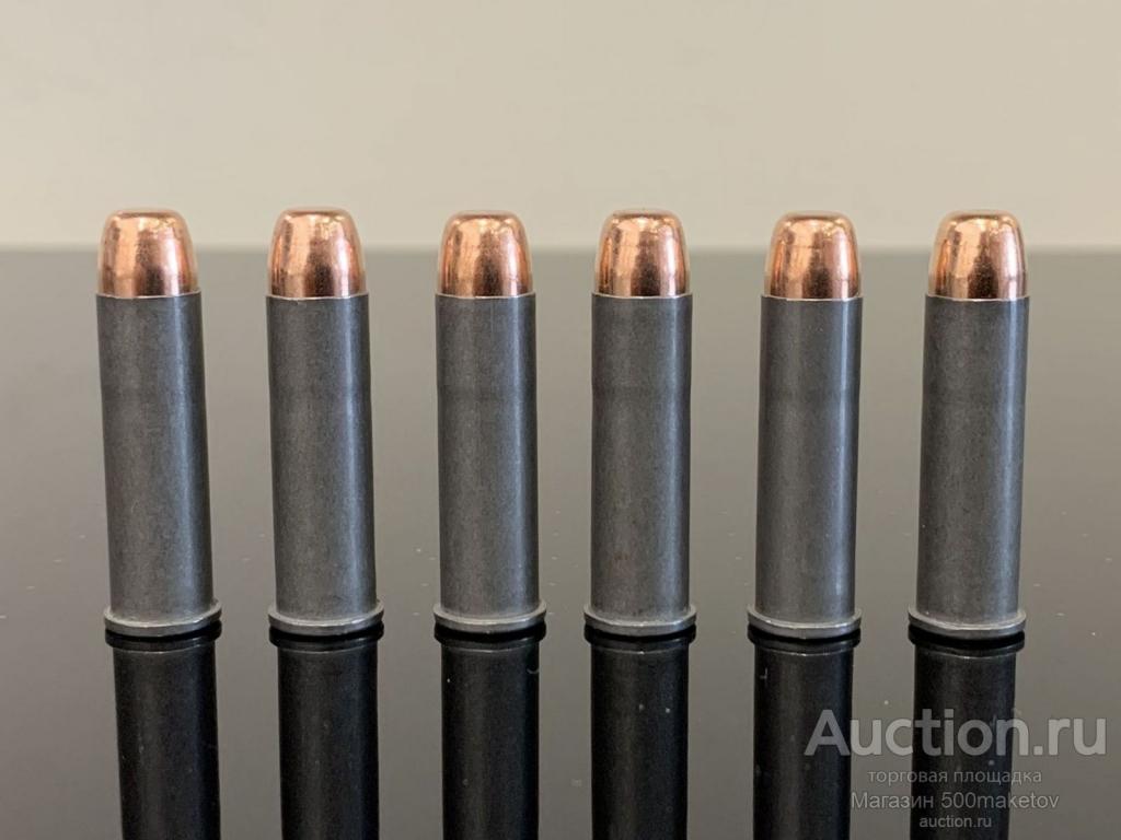 Комплект из 6 патронов 357 Magnum, сталь, для револьвера