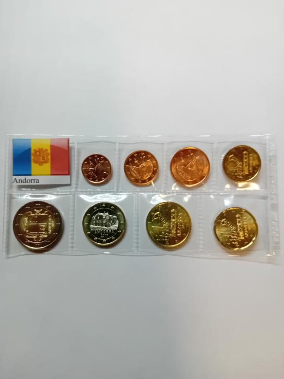 Андорра годовой набор евро 2017 г., unc