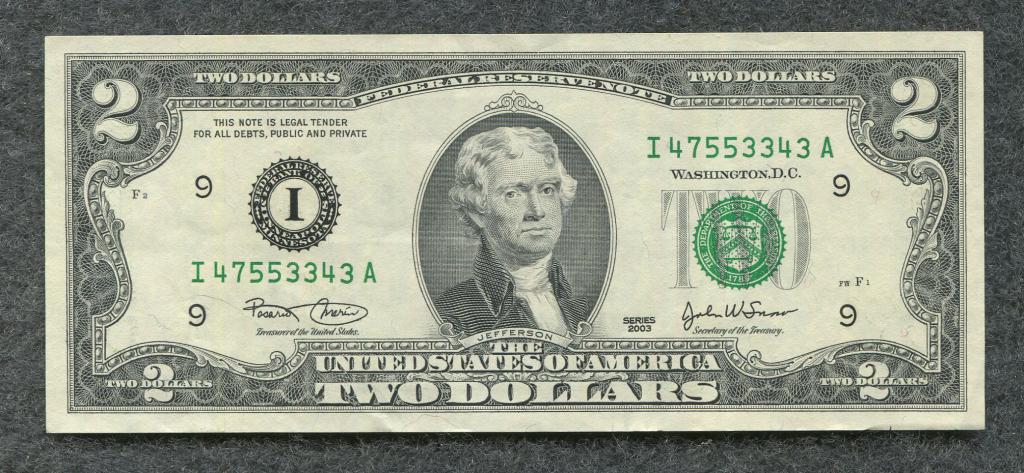 США $2 два доллара 2003 District I-9 - Minneapolis  (a-456)