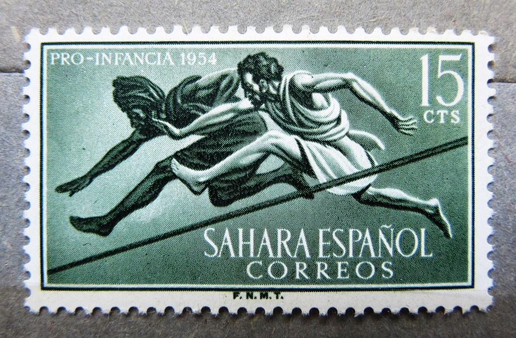 1954 г. Испанская Сахара Спорт легкая атлетика 1м.сер.чист.** MNH
