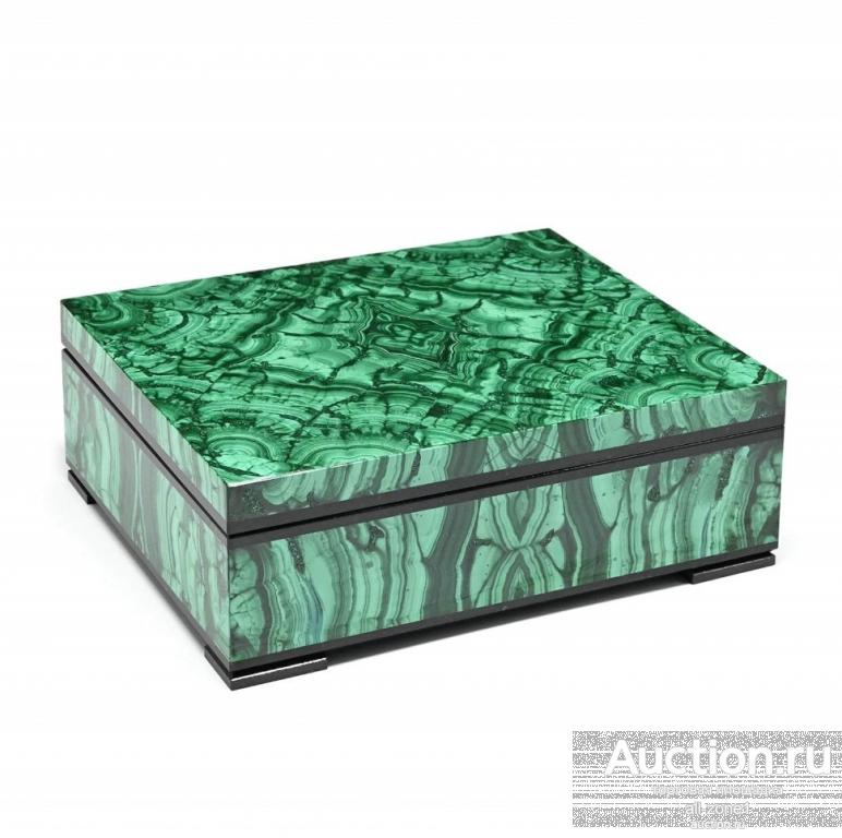 Шкатулка из малахита УЗОР AZRK-3200143-3