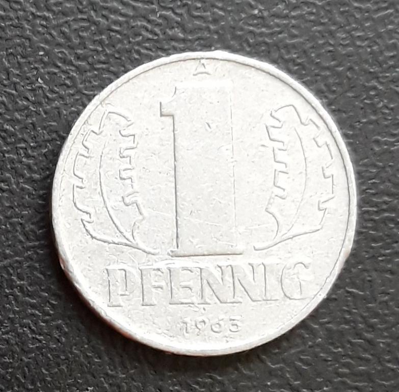 Германия  ГДР  1 пфеннинг 1963