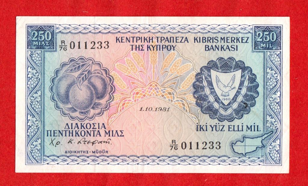 Кипр, 250 милсов / милс, 1981, R/76 011233, РЕДКИЙ ГОД