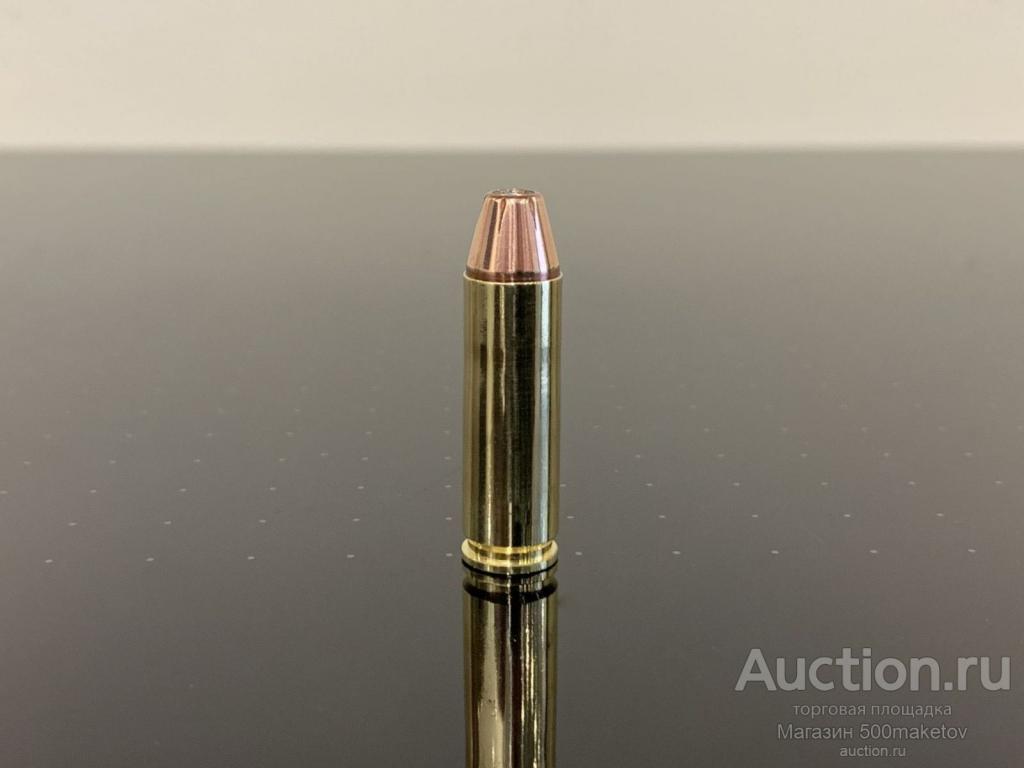 ММГ Макет патрона 9х29 / 9mm Win Mag, HP, латунь